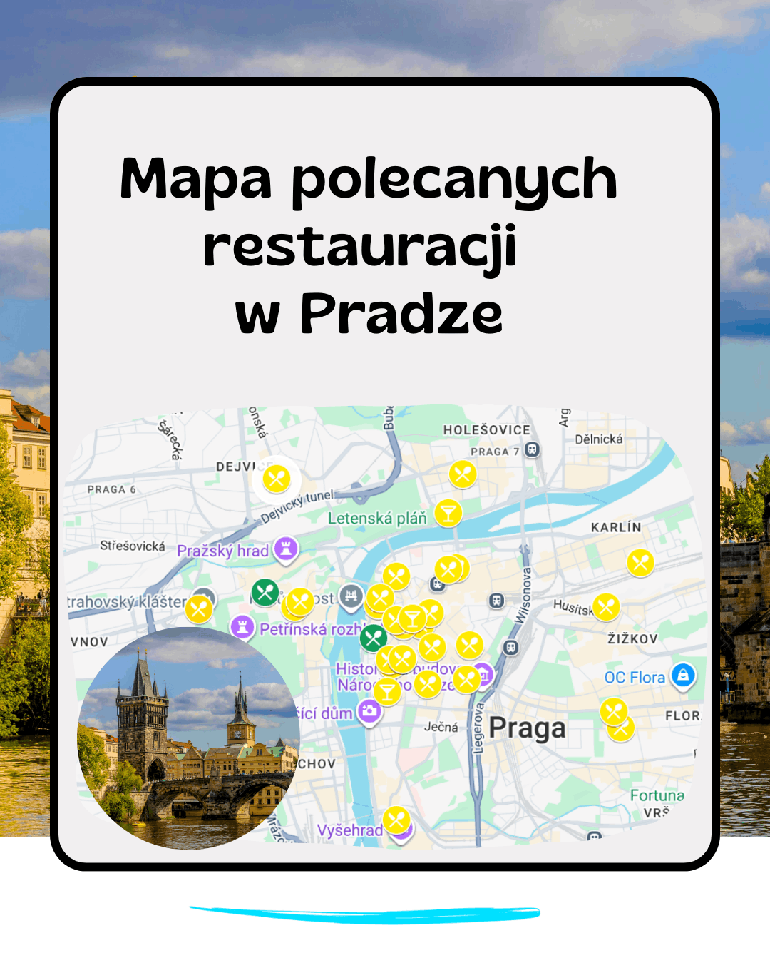 Bezpłatna kulinarna mapa Pragi